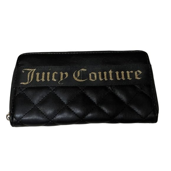 Juicy Couture Accessories - Juicy Couture black quilted wallet
